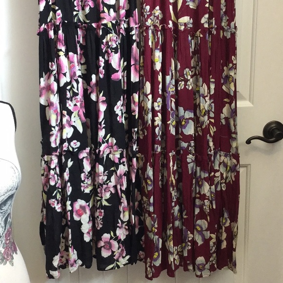 NWT Free People Garden Party dress,red XS, black S - Picture 5 of 8